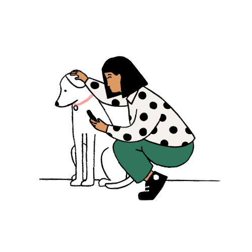 Lady with dog