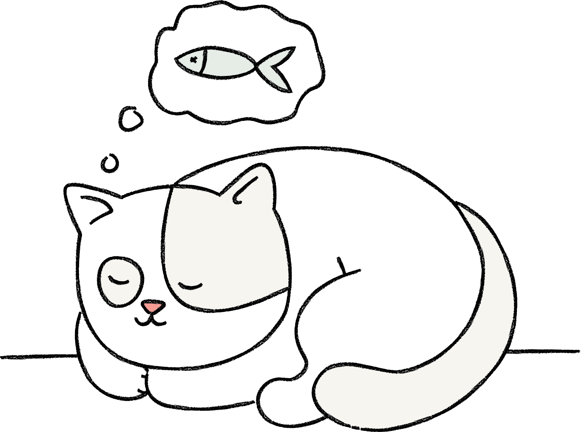 a kitten dreams of dish