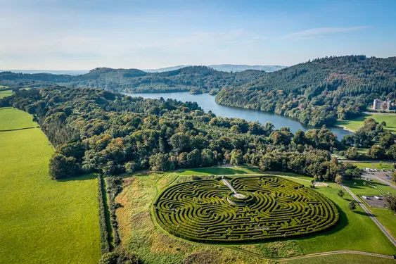 Image of Castlewellan Forest Park, aerial view