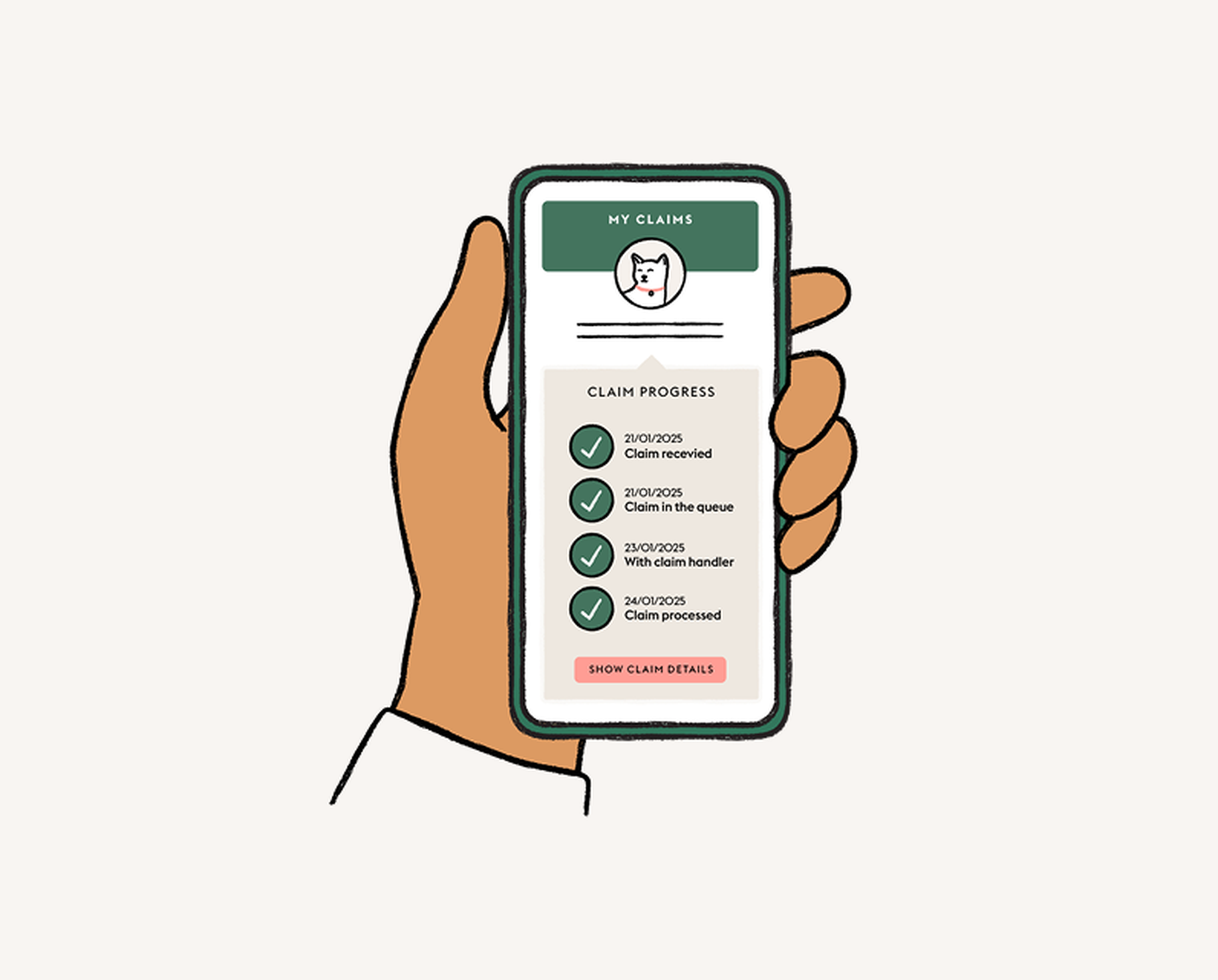 Phone in a hand