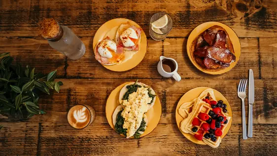 Image of breakfast foods at Yolk, Nottingham