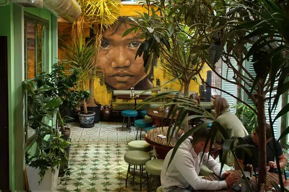 Interior of Coco Tang, Nottingham