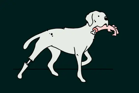 cartoon spooky dog