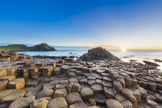 Snapshot of the Causeway Coast at sunset