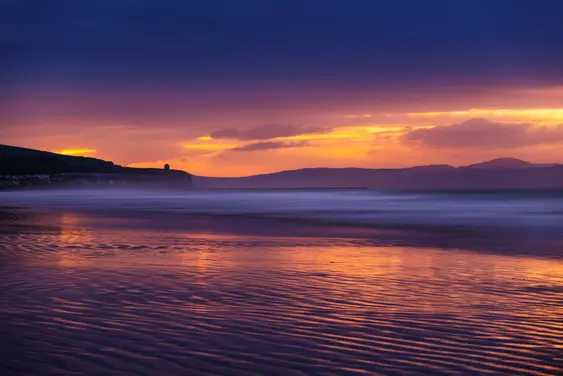 Image of the Portstewart coast at sunset