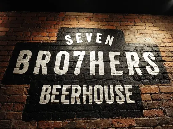 Image that shows the Seven Brothers logo, a beer house in Manchester