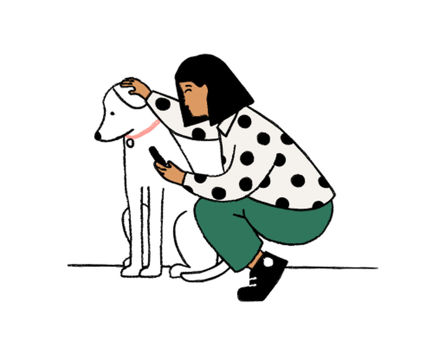 Lady with dog