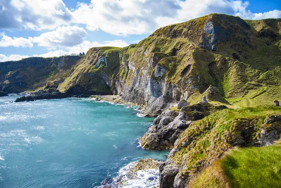 Image of the Causeway Coast Way walk on a sunny day