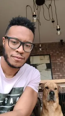 Man with dog