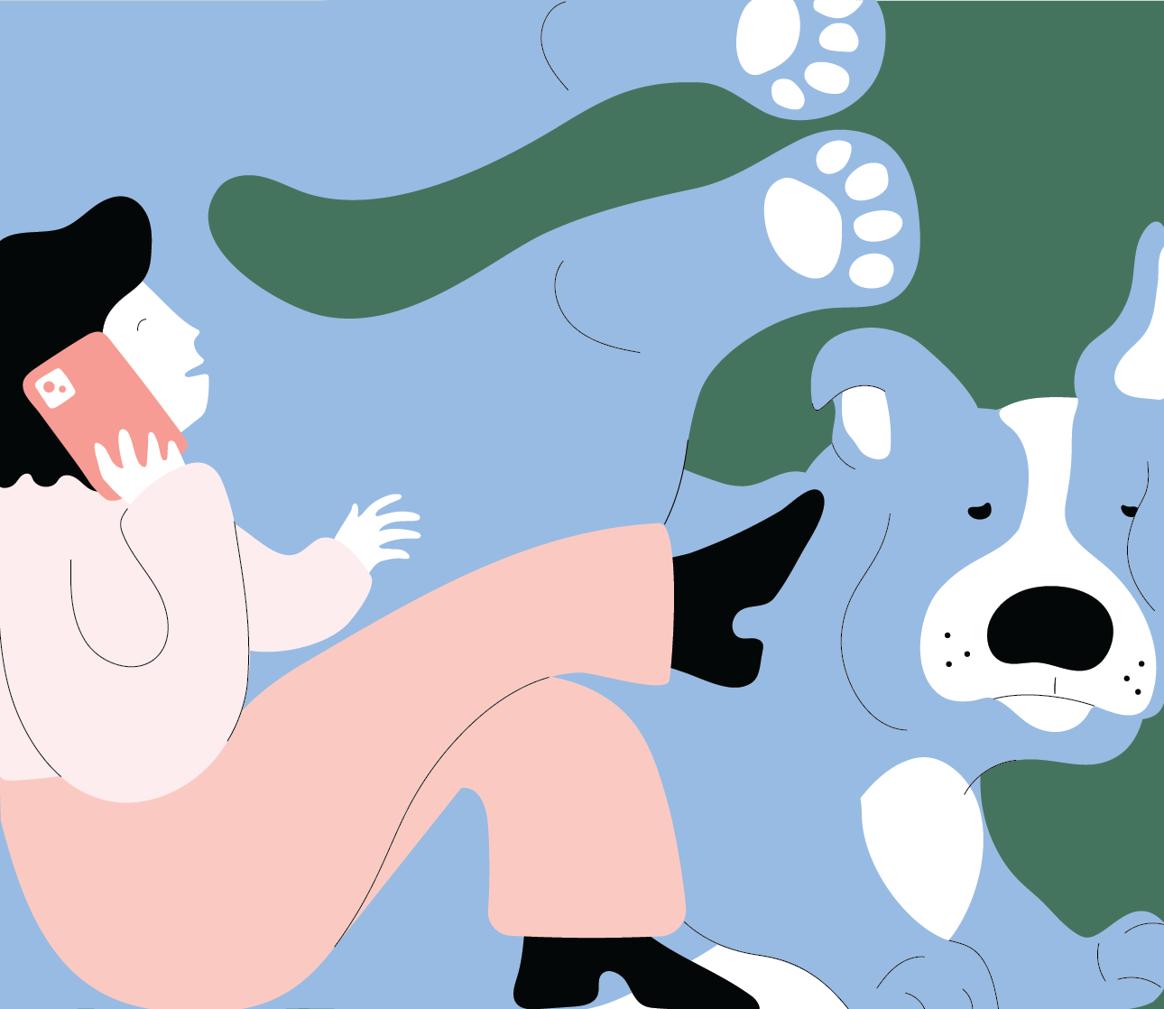 phone-and-dog