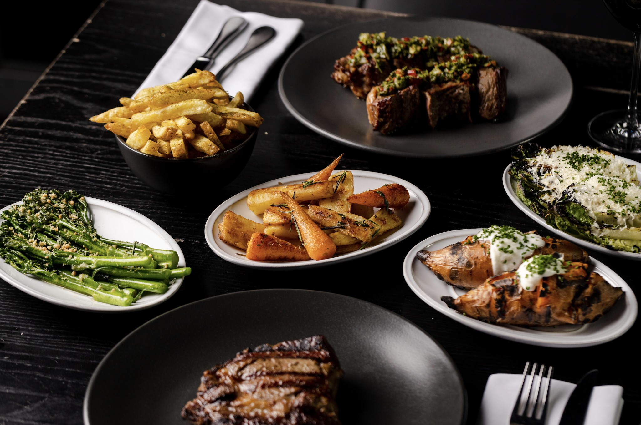 Image of a few plates of food cooked by Gaucho, Glasgow