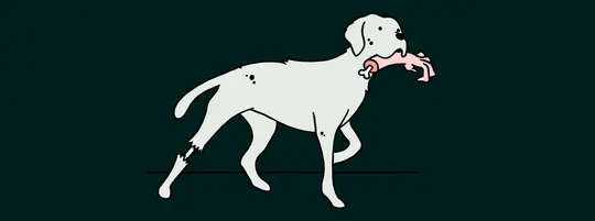 cartoon spooky dog